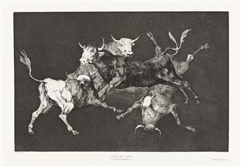 FRANCISCO JOSÉ DE GOYA Three etching and aquatints.